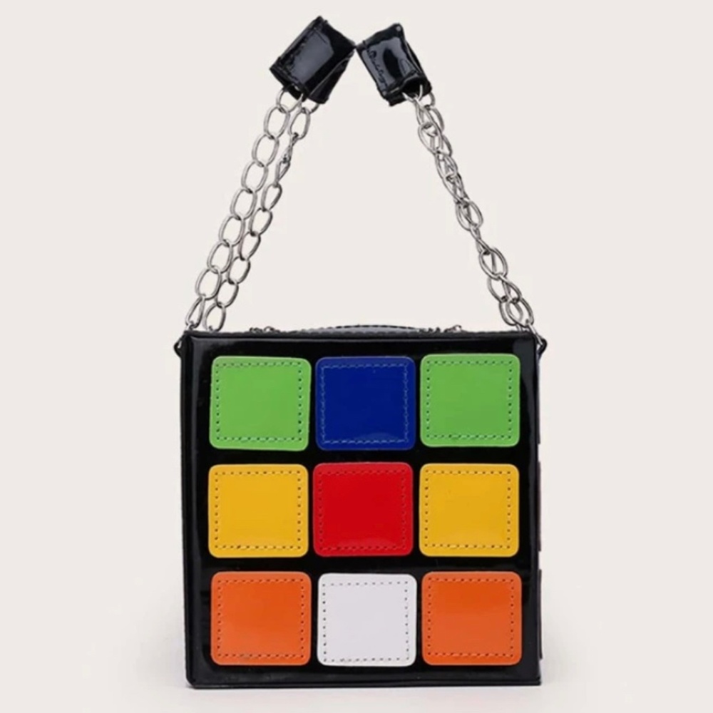 Rubik’s Cube Box Purse